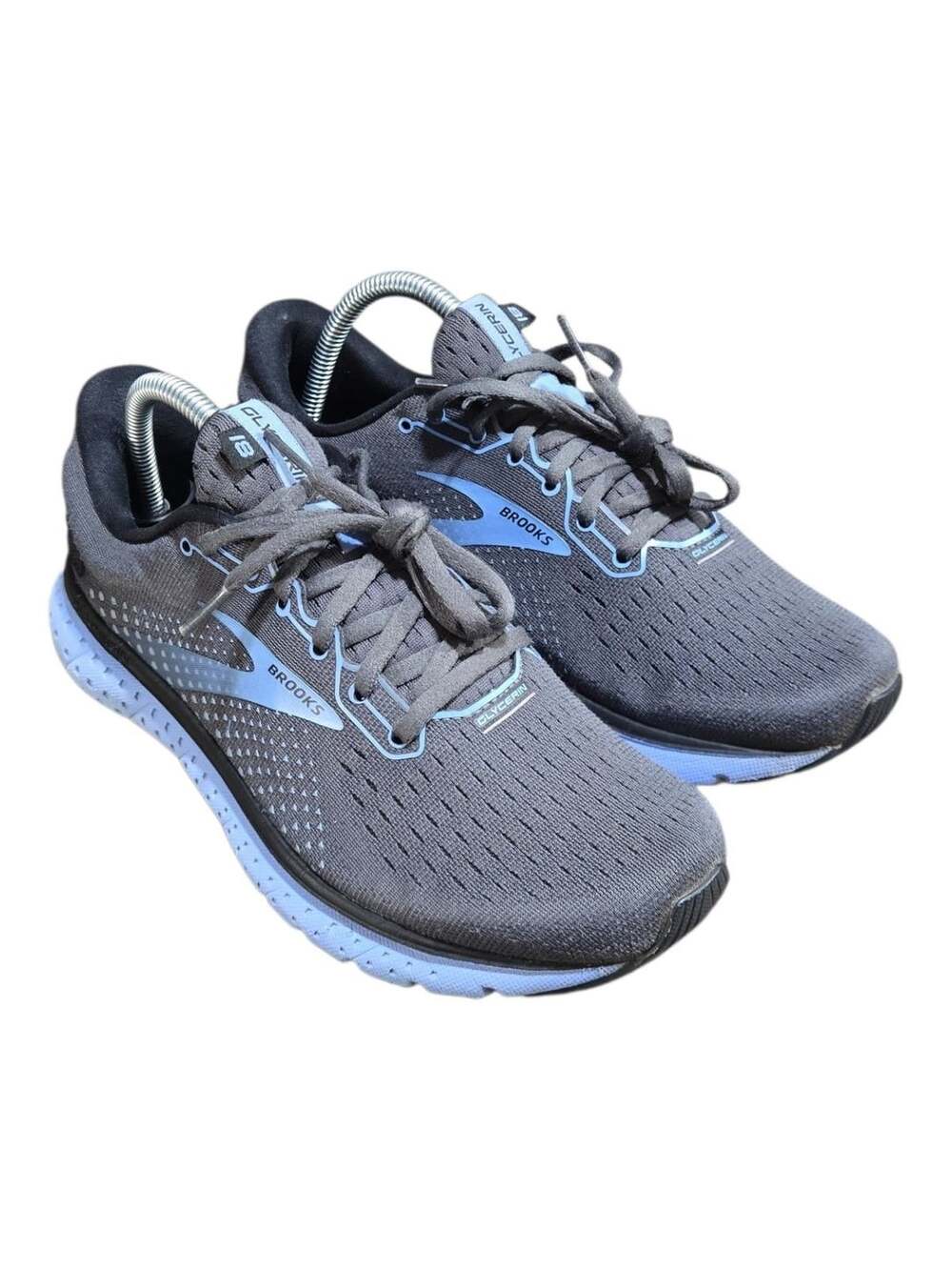 Brooks Glycerin 18 Running Shoes Women's Gray Blue Size 9.5